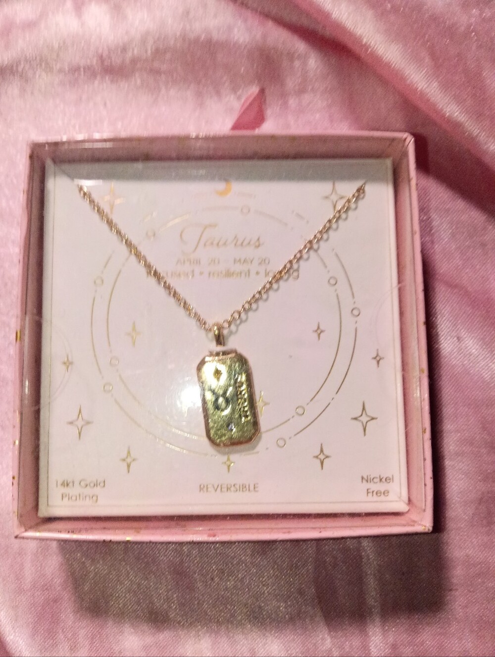 Taurus Gold-Plated Zodiac Pendant Necklace